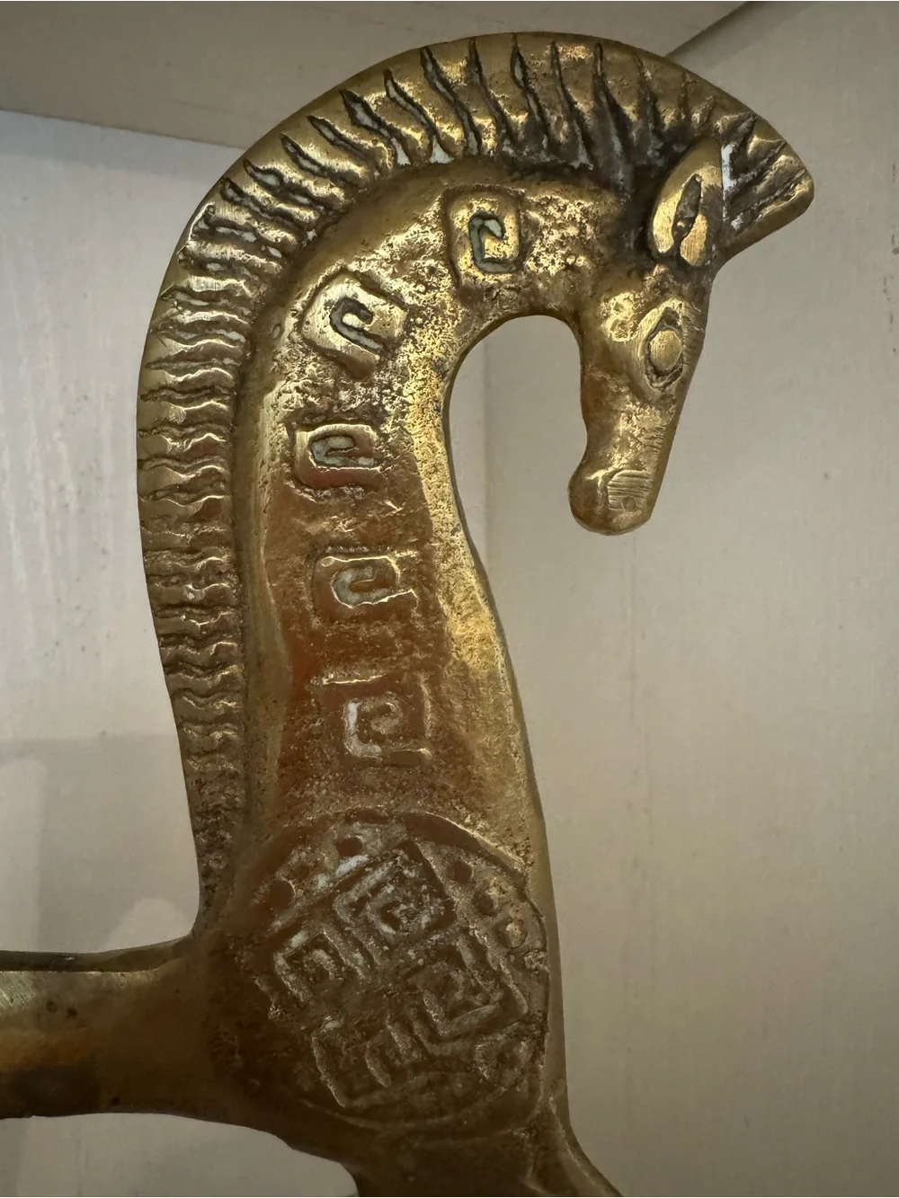 Vintage Brass Horse Sculpture Decorative Accent Frederick Weinberg Style